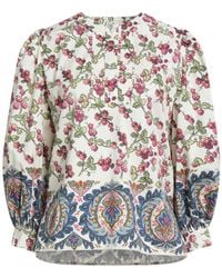Etro - Ivory Top Cotton, Elastane - Lyst