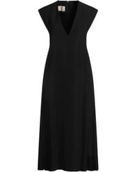 Calcaterra - Midi Dress Viscose, Silk - Lyst