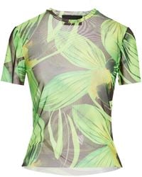 Louisa Ballou - Lime T-Shirt Polyester, Elastane - Lyst