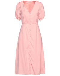 camisole-midikleid im trapezschnitt mit geraffter brustpartie in Pink Glamorous Damen Bekleidung Kleider Freizeitkleider und Tageskleider 