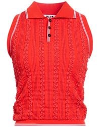 MSGM - Polo Shirt Polyamide, Viscose, Elastane - Lyst