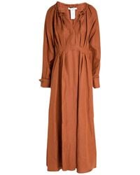 Max Mara - Maxi Dress Linen, Silk - Lyst