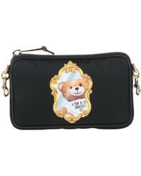 Moschino - Handbag Textile Fibers, Leather - Lyst
