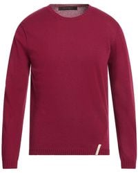 Messagerie - Patrizio Piscaglia Burgundy Sweater Cotton - Lyst