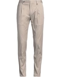 Tombolini - Taupe Pants Cotton, Elastane - Lyst