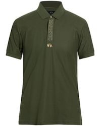 La Martina - Military Polo Shirt Cotton, Elastane - Lyst