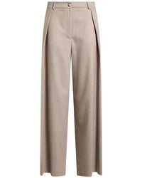 ViCOLO - Taupe Pants Polyester, Viscose, Acrylic, Elastane - Lyst