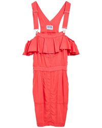 Moschino - Coral Overalls Lyocell - Lyst
