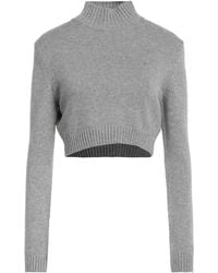 Chiara Ferragni - Lightweight Wool-Blend Embroidered Turtleneck Sweater - Lyst