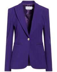 SIMONA CORSELLINI - Blazer Polyester, Viscose, Cotton, Elastane - Lyst