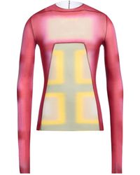 Rick Owens - Fuchsia T-Shirt Cupro, Elastane - Lyst