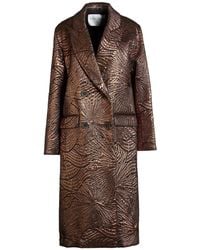 forte_forte - Coat Polyamide, Polyester, Cotton, Metallic Polyester - Lyst