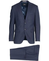 BOSS - Suit Polyester, Virgin Wool, Elastane - Lyst