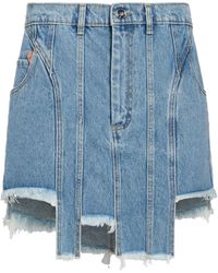Natasha Zinko - Denim Skirt Cotton - Lyst