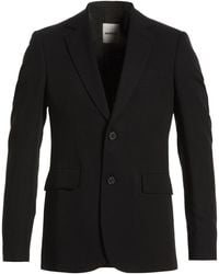 Sandro - Blazer Lyocell, Linen, Cotton - Lyst