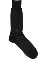 Ermenegildo Zegna Baumwolle Socken & Strumpfhosen in Blau für Herren Herren Bekleidung Unterwäsche Socken 