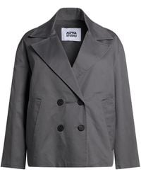 Alpha Studio - Jacket Cotton, Elastane - Lyst
