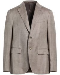 Caruso - Blazer Wool, Silk, Linen - Lyst