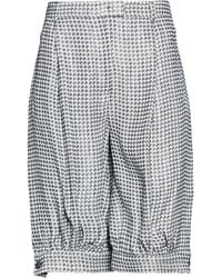 Emporio Armani - Midnight Shorts & Bermuda Shorts Viscose, Linen - Lyst