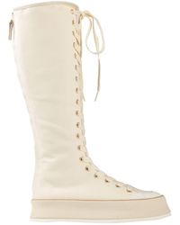 Max Mara - Boot Leather, Textile Fibers - Lyst