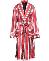 Loungewear Dolce & Gabbana Homme Vêtements Sous-vêtements vêtements de nuit Peignoirs Robe de chambre en soie avec imprimé à pois male 46 