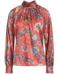 Camicettasnob - Rust Top Viscose, Silk, Elastane - Lyst