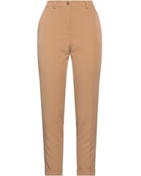 19.70 Nineteen Seventy - Camel Pants Polyester, Elastane - Lyst