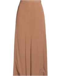 Semicouture - Camel Maxi Skirt Acetate, Silk - Lyst