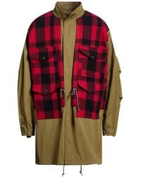 Junya Watanabe - Overcoat & Trench Coat Cotton, Wool - Lyst