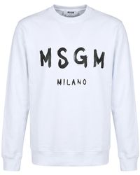 MSGM - Sweatshirt Cotton - Lyst