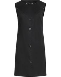 Love Moschino - Button-Embellished Twill Mini Dress - Lyst