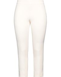 Berwich - Cream Pants Polyester, Elastane - Lyst
