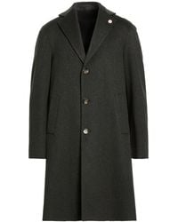 Lardini - Dark Coat Virgin Wool - Lyst