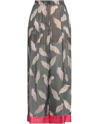 Semicouture - Military Pants Polyester, Metallic Fiber - Lyst