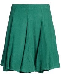120% Lino - Mini Skirt Linen - Lyst