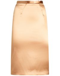 Elisabetta Franchi - Sand Midi Skirt Acetate, Polyamide, Elastane - Lyst
