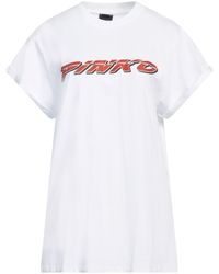 Pinko - T-Shirt Cotton, Elastane, Glass - Lyst