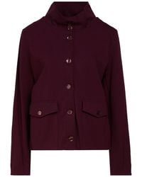 European Culture - Plum Jacket Viscose, Polyamide, Elastane - Lyst