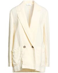 Peserico - Easy Cream Blazer Linen - Lyst