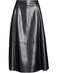 Manila Grace - Midi Skirt Polyurethane, Polyester - Lyst