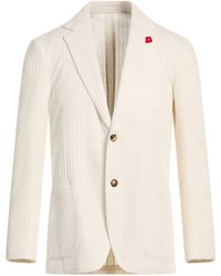 Lardini - Ivory Blazer Linen, Viscose, Polyamide - Lyst