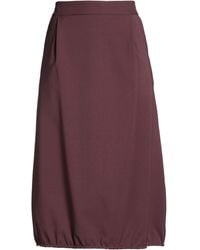 ALESSIA SANTI - Chocolate Midi Skirt Polyester, Elastane - Lyst