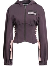 Versace Jeans Couture - Plum Sweatshirt Cotton - Lyst