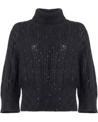 Fabiana Filippi - Turtleneck Merino Wool, Alpaca Wool, Textile Fibers, Mohair Wool, Polyamide - Lyst