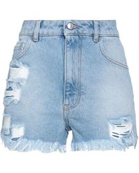 Blu Shorts denim Farfetch Donna Abbigliamento Pantaloni e jeans Shorts Pantaloncini 