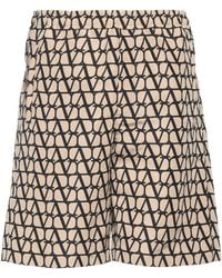 Valentino Garavani - Toile Iconographe Bermuda Shorts - Lyst