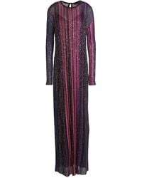 Missoni - Mauve Maxi Dress Viscose, Polyamide, Polyester, Metal - Lyst