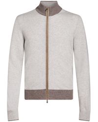 Gran Sasso - Cardigan Virgin Wool, Cashmere, Viscose, Polyester, Polyurethane - Lyst