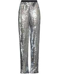 Semicouture - Pants Polyester, Polyamide, Metal - Lyst