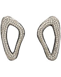 David Koma - Earrings Textile Fibers, Glass - Lyst